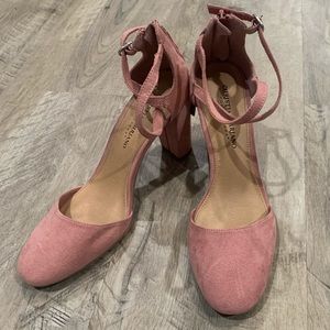 Christian Siriano Pink Chunky Heels